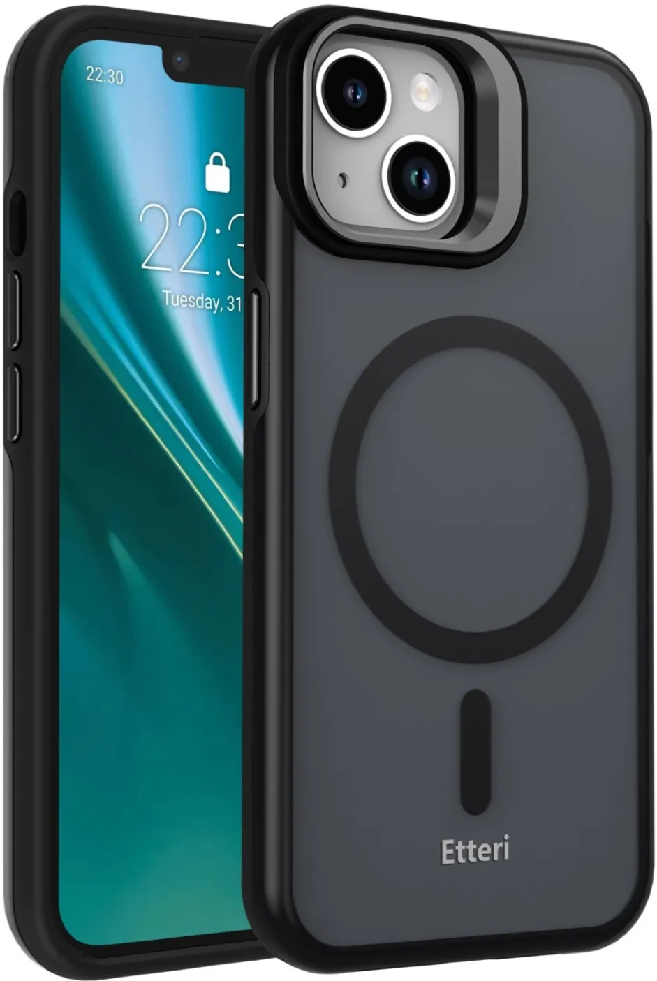 Etteri Morning Fog case for iPhone 14 6,1" black