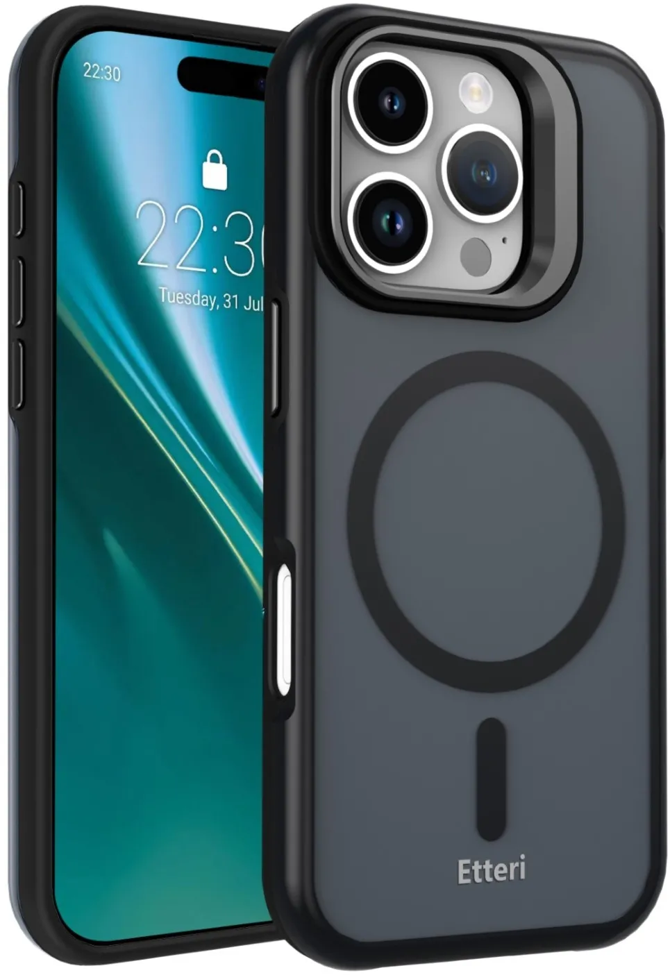 Etteri Morning Fog case for iPhone 16 Pro Max 6,9" black