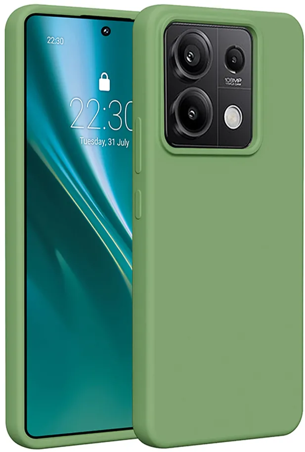 Etteri Silicone case for Xiaomi Redmi Note 13 Pro 5G light green