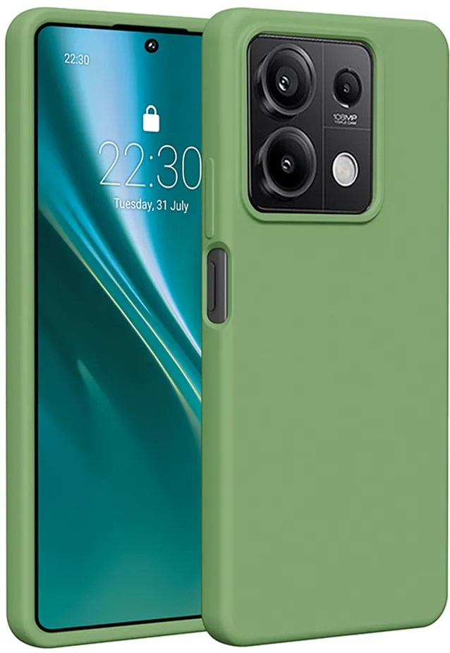 Etteri Silicone case for Xiaomi Redmi Note 13 5G light green