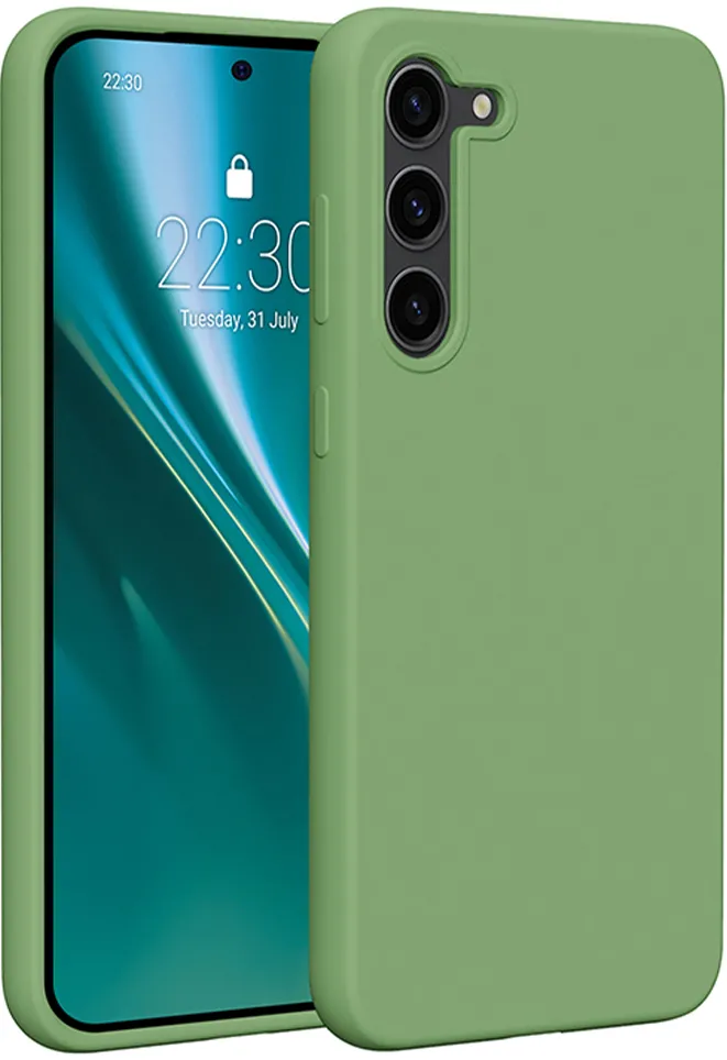 Etteri Silicone case for Samsung Galaxy S23 Plus light green