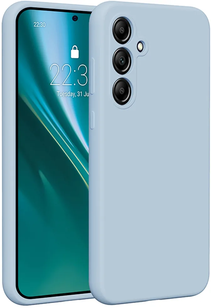 Etteri Silicone case for Samsung Galaxy A35 5G light blue
