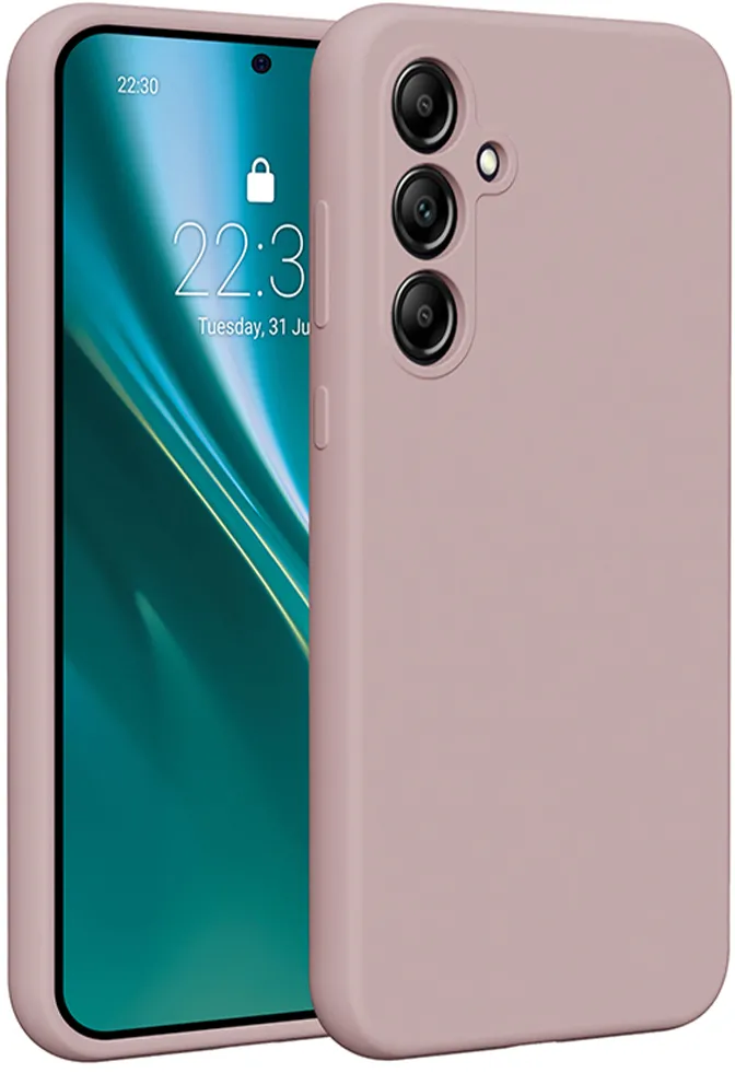 Etteri Silicone case for Samsung Galaxy A35 5G light pink