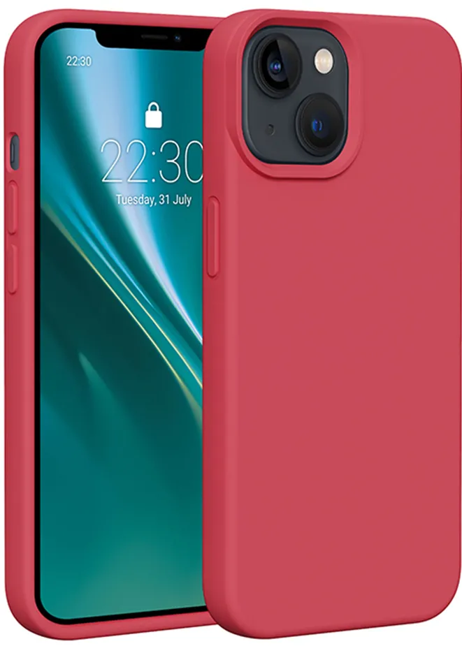 Etteri Silicone case for iPhone 14 6,1" raspberry