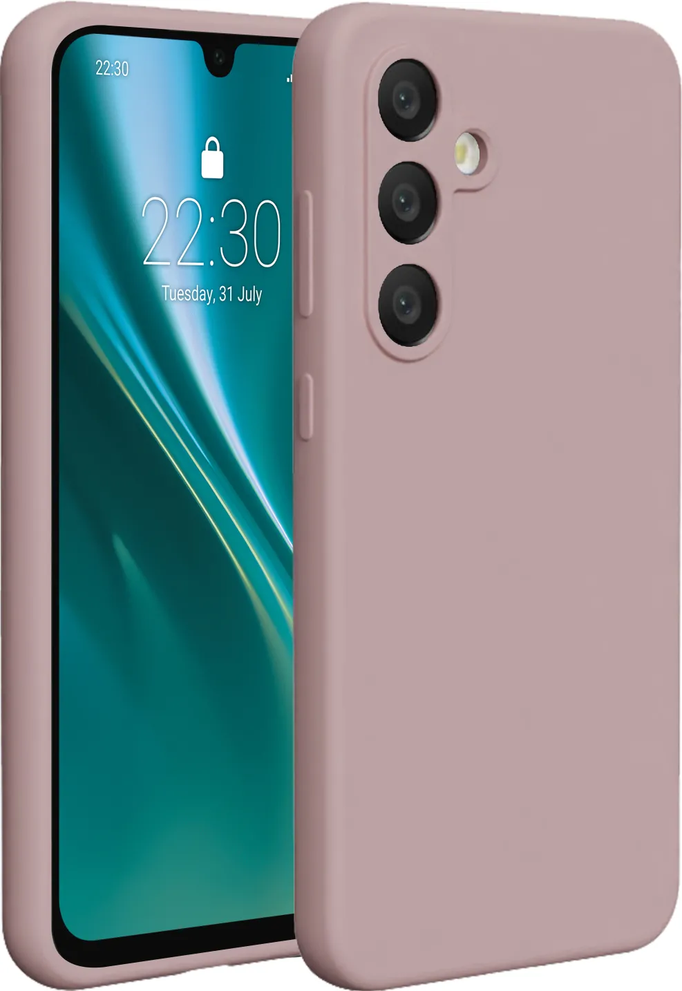 Etteri Silicone case for Samsung Galaxy A36 5G light pink