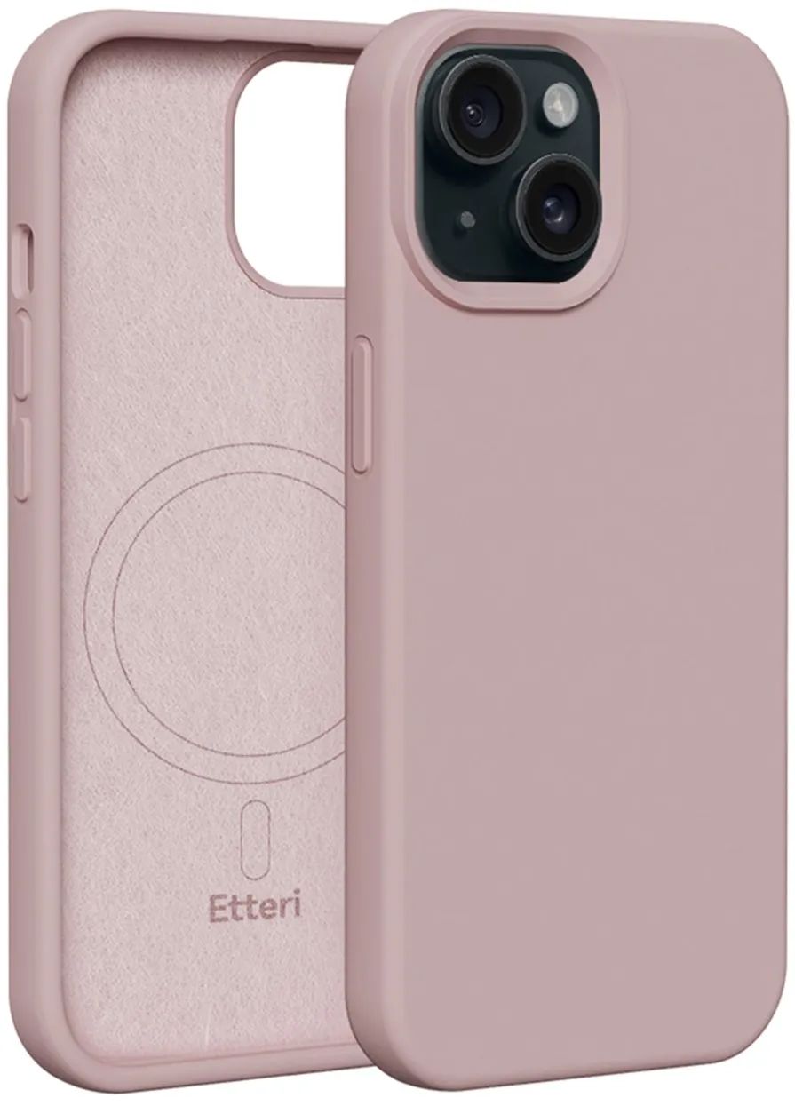 Etteri Silicone Mag case for iPhone 13 6,1" light pink