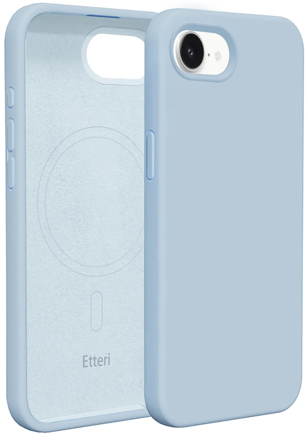 Etteri Silicone Mag case for iPhone 16e / 17e light blue