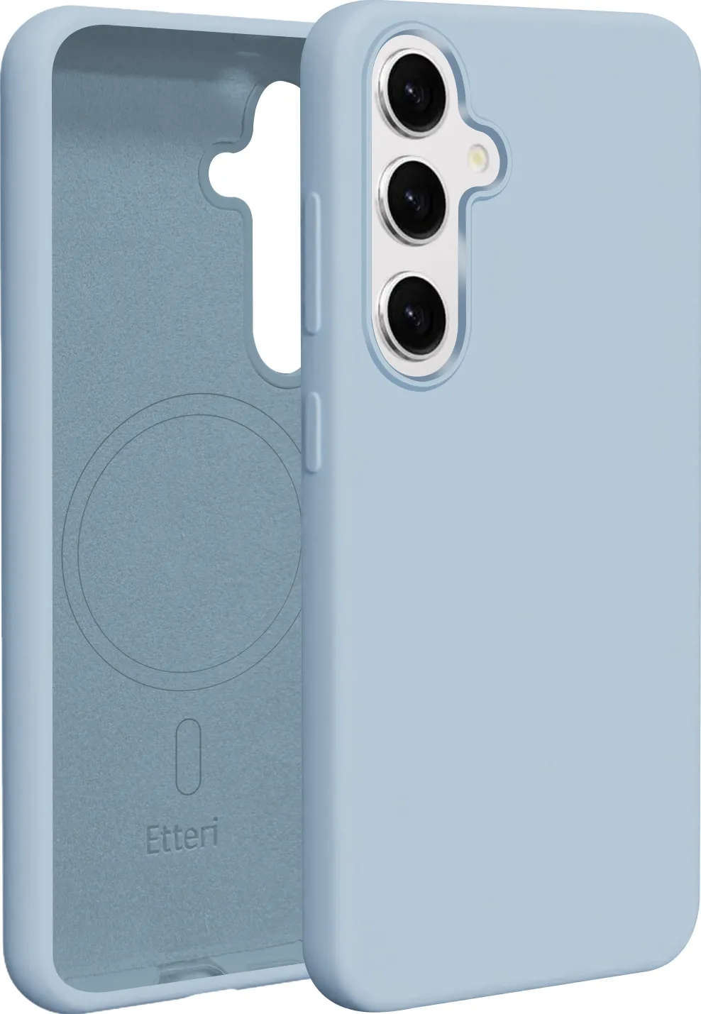 Etteri Silicone Mag case for Samsung Galaxy S25 light blue