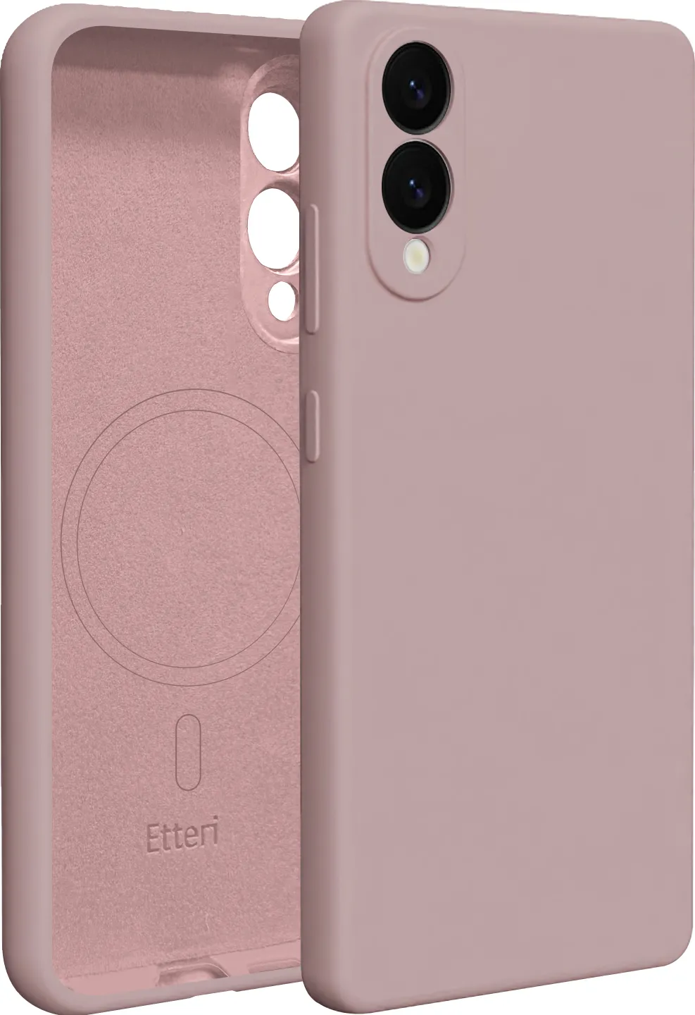 Etteri Silicone Mag case for Samsung Galaxy S25 Edge light pink