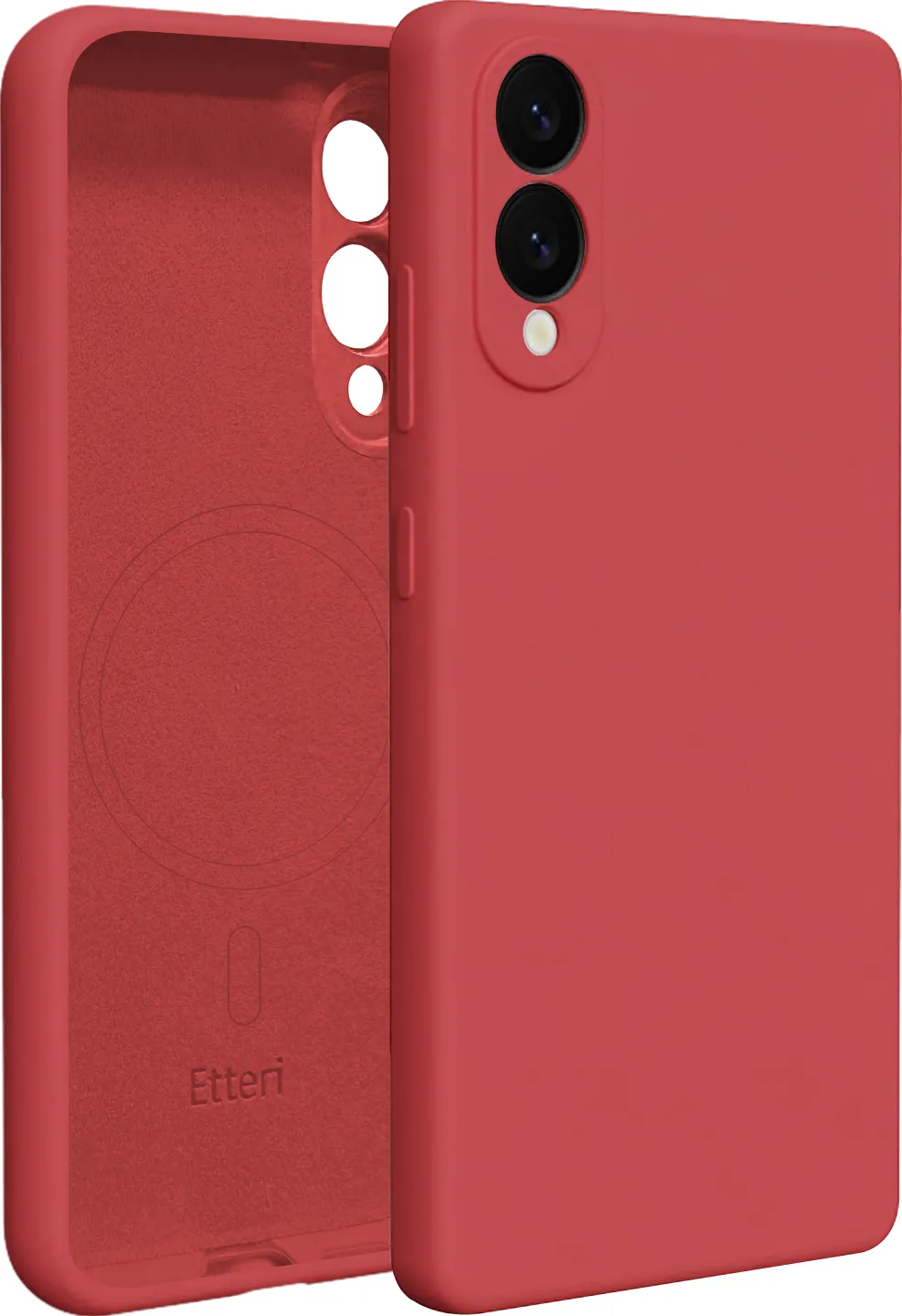 Etteri Silicone Mag case for Samsung Galaxy S25 Edge raspberry