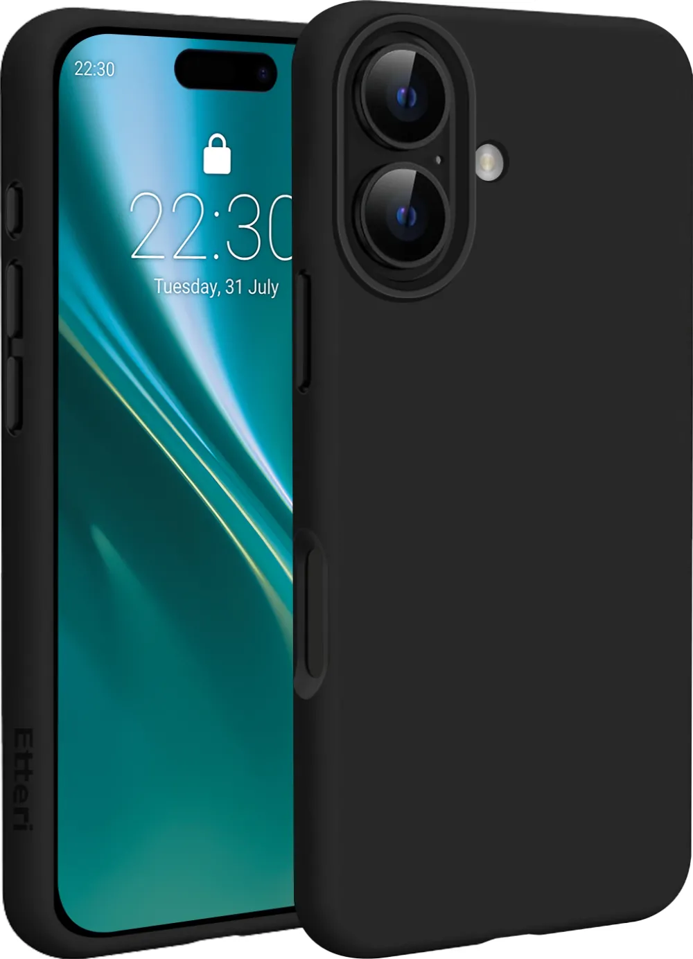 Etteri Silicone Mag case for iPhone 17 black