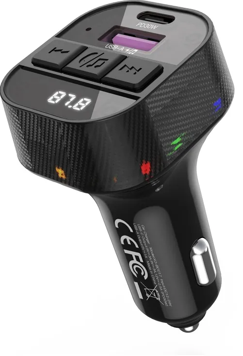 XO transmitter FM BCC17 Bluetooth MP3 car charger 30W black