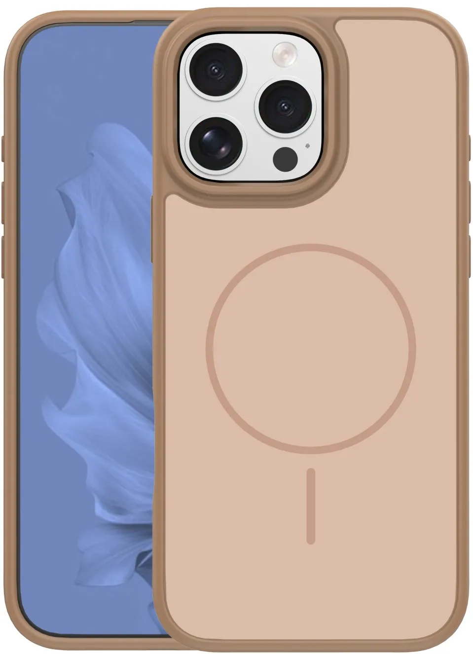 Frame Thin Mag case for iPhone 16 Pro 6,3" brown