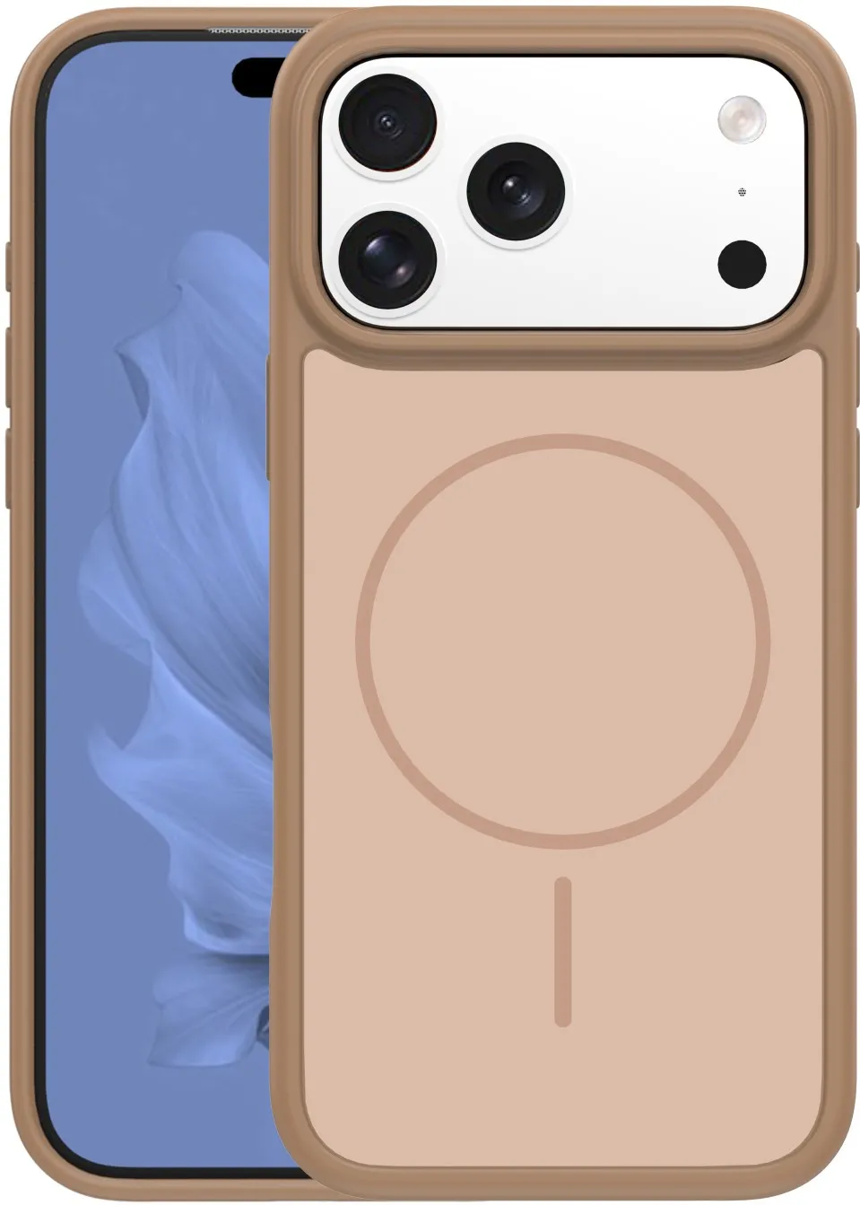Frame Thin Mag case for iPhone 17 Pro Max 6,9" / 18 Pro Max 6,9" brown