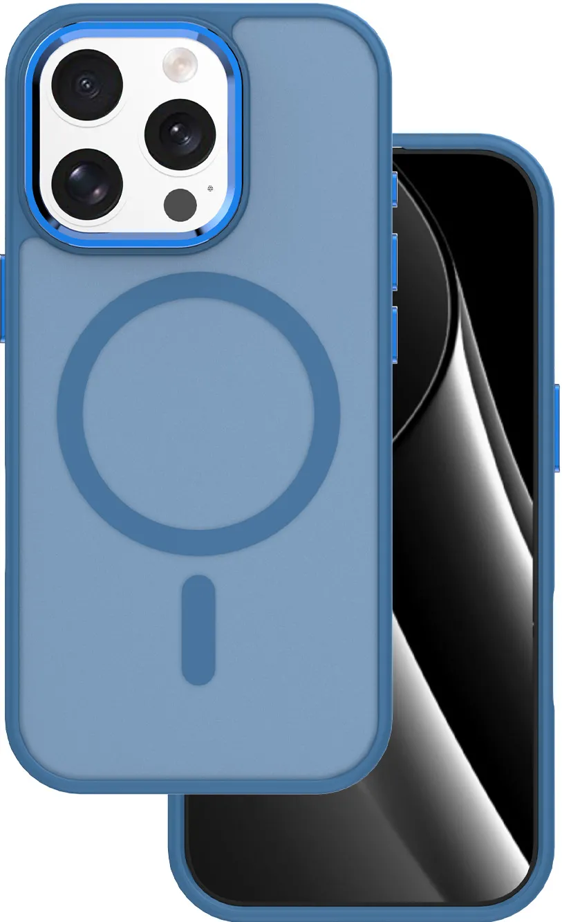 Frozen Mag case for iPhone 16 Pro Max 6,9" navy blue