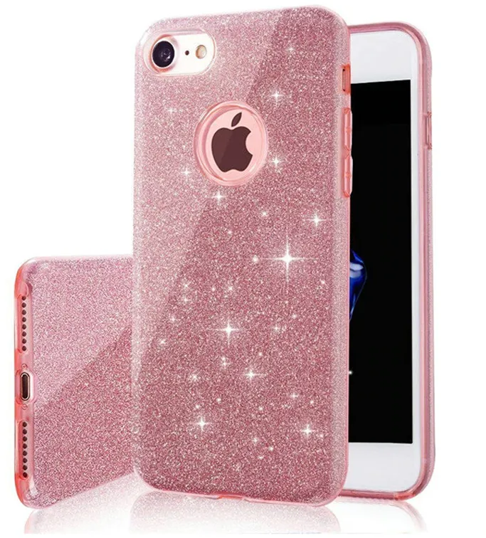 Glitter 3in1 case for Xiaomi Redmi Note 9s / 9 Pro / 9 Pro Max pink