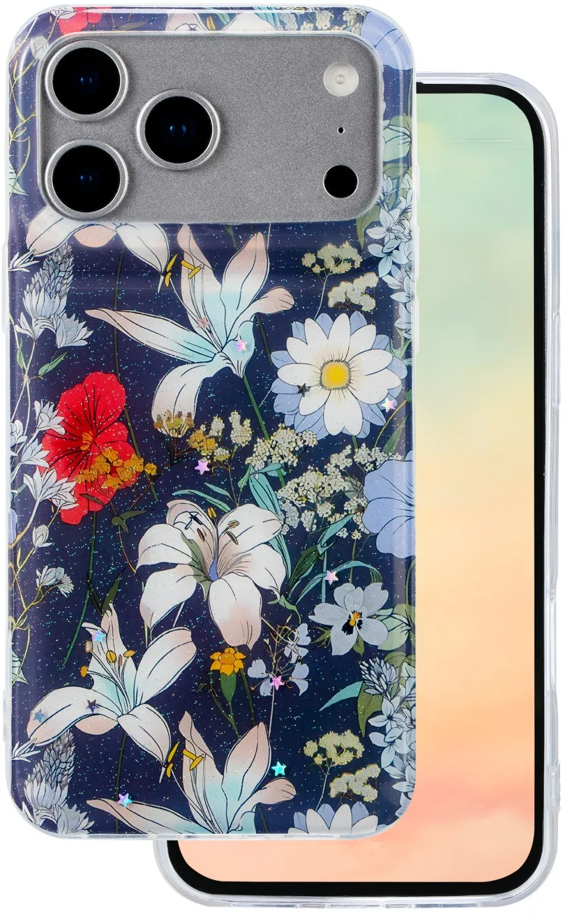 Glow Glam case for iPhone 17 Pro 6,3" blue