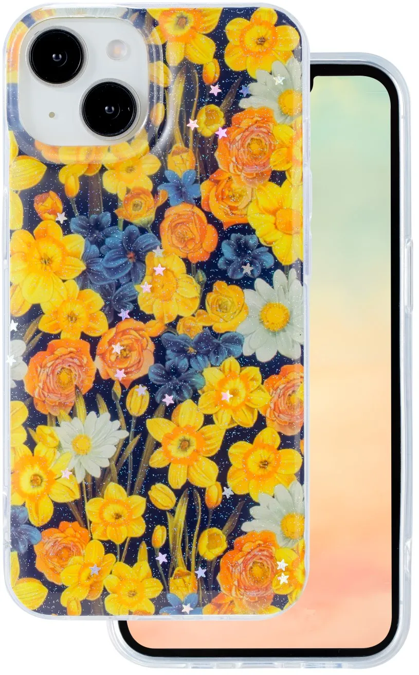 Glow Glam case for iPhone 15 6,1" orange