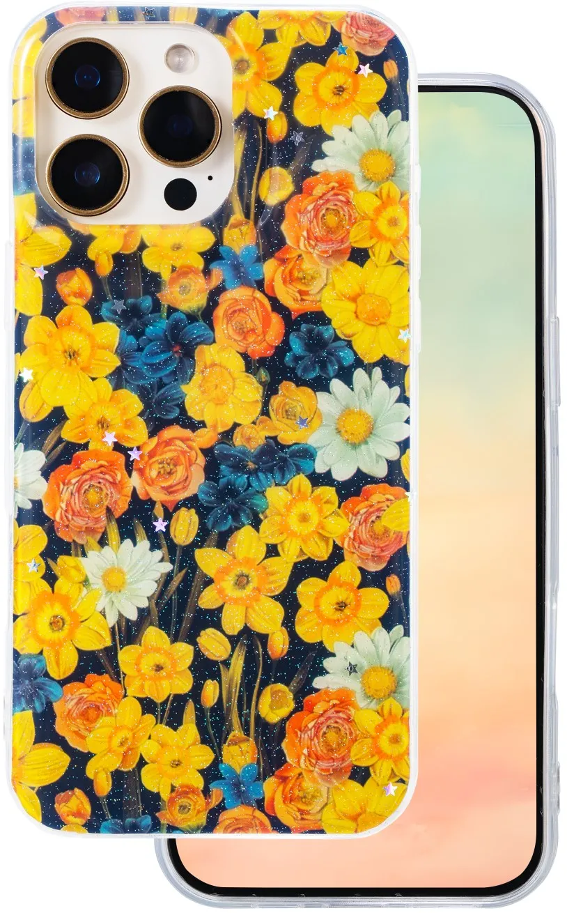 Glow Glam case for iPhone 16 Pro 6,3" orange