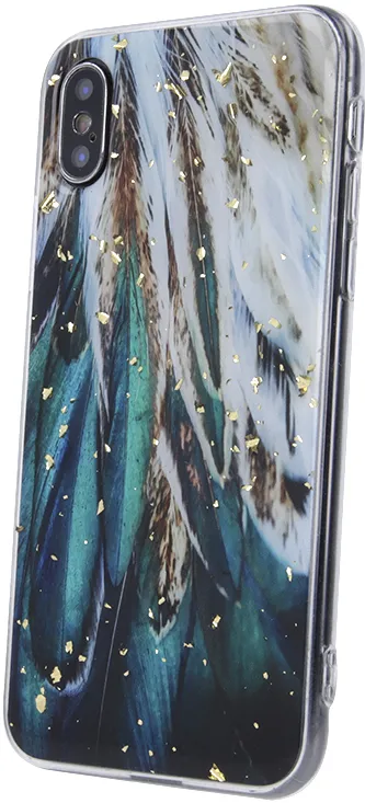 Gold Glam case for Xiaomi Redmi 13C 4G / 13C 5G / Poco C65 feathers