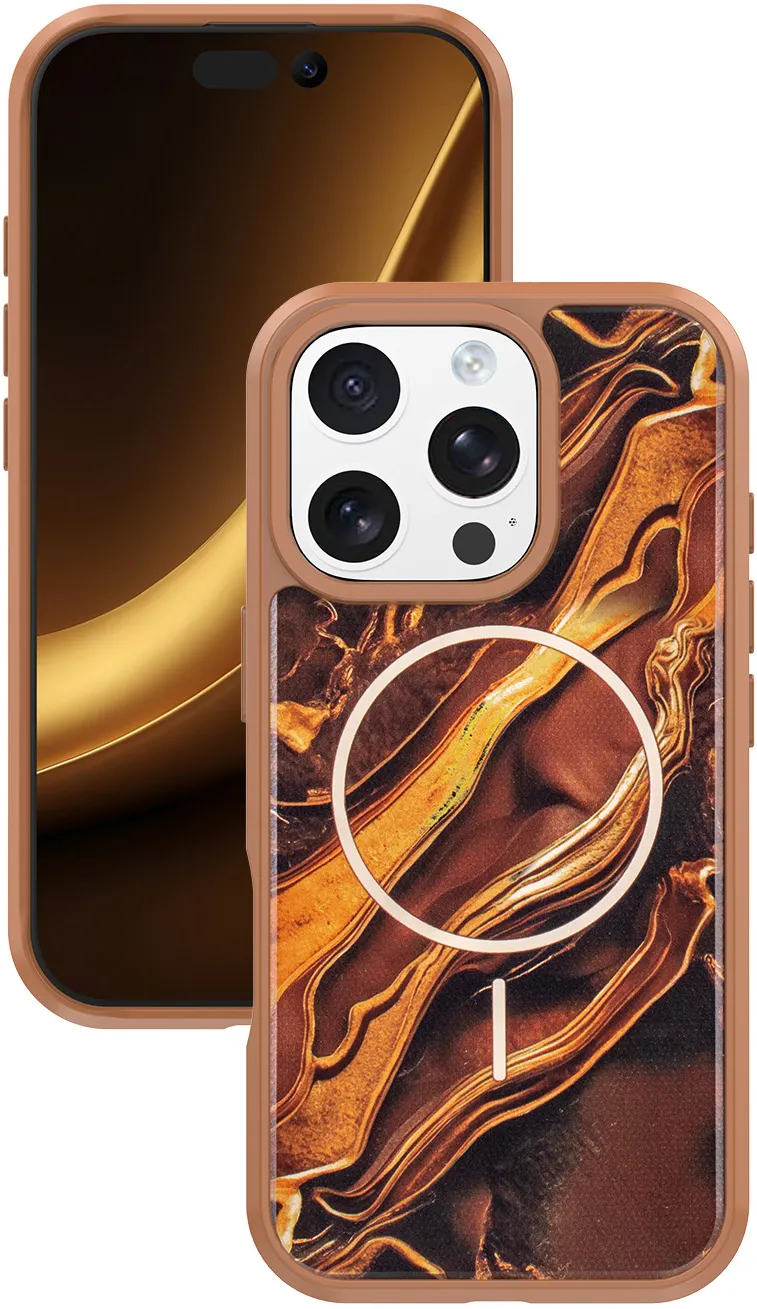 Golden Autumn case for iPhone 16 Pro 6,3" brown