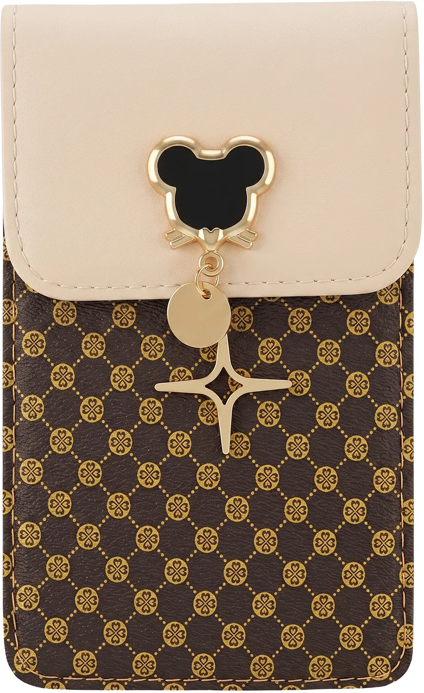 PHONE BAG MOUSE 19*12*2 CM BEIGE