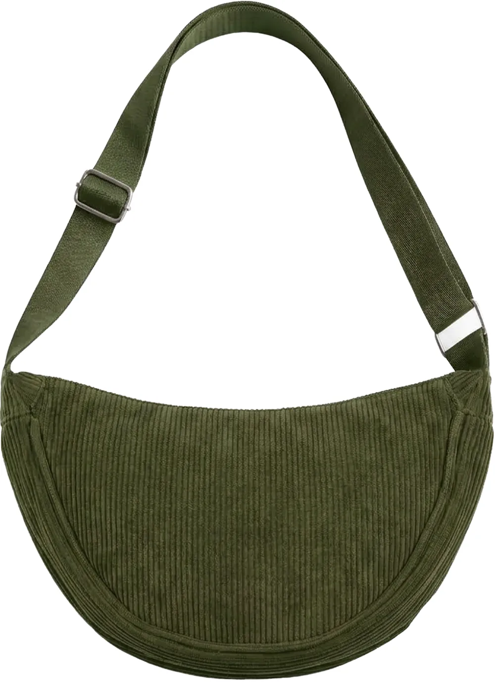 Universal corduroy Moon Bag Green