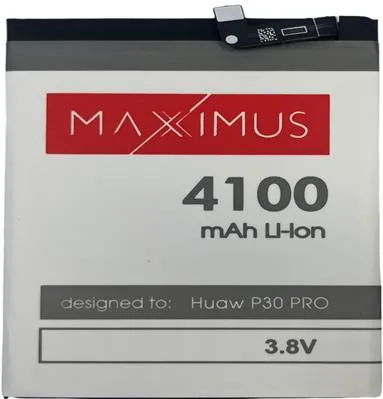 BATTERY MAXXIMUS HUAWEI P30PRO 4100mAh MATE 20 PRO, HB486486ECW