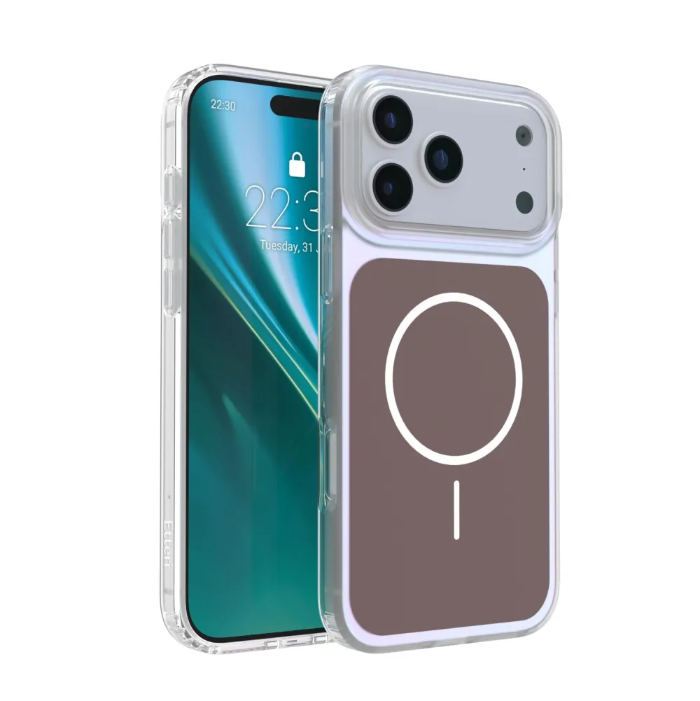 Etteri Hidden Pearl case for iPhone 17 Pro Max / 18 Pro Max 6,9" brown