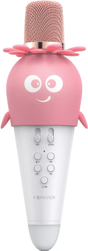 Forever Bluetooth microphone with speaker AMS-200 pink