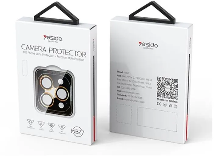 YESIDO LENS PROTECTOR WB27 for iPHONE 16 PRO MAX SILVER