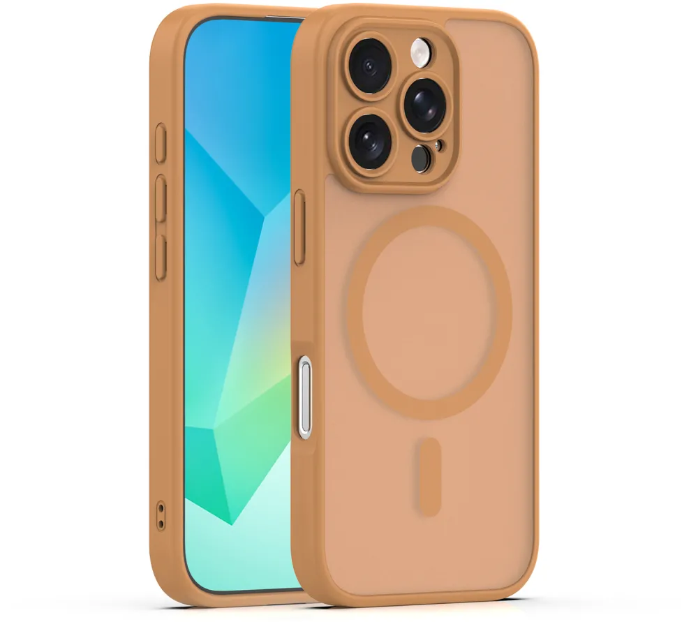 Mag Matt case for iPhone 16 Pro 6,3" brown camera protection