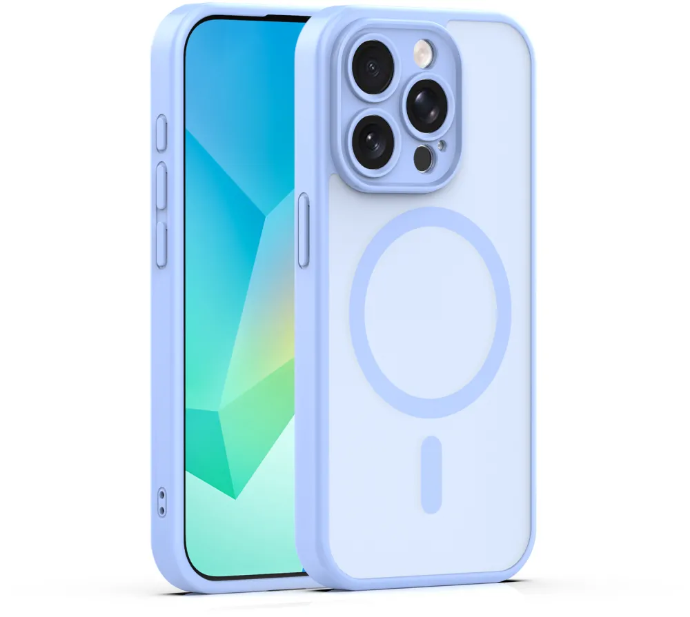 Mag Matt case for iPhone 14 Pro 6,1" light blue camera protection