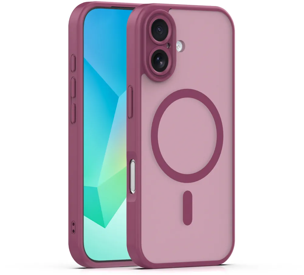 Mag Matt case for iPhone 17 6,3" / 18 6,3" maroon camera protection
