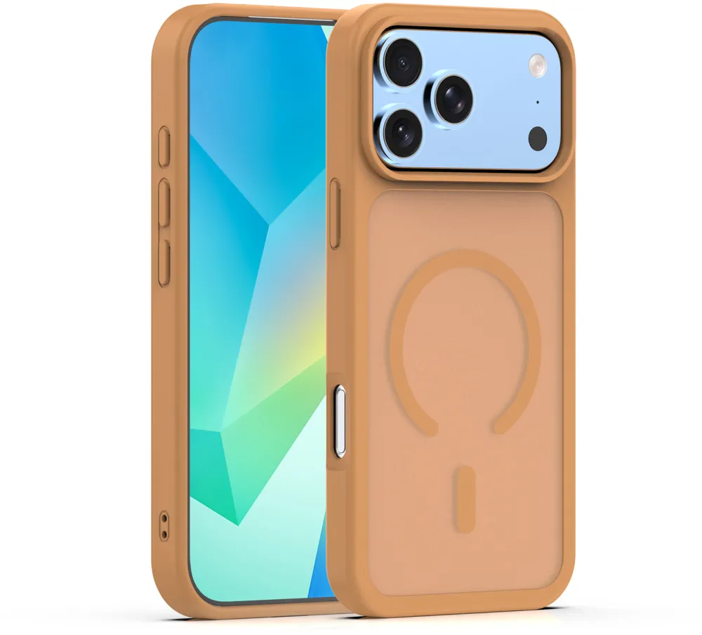 Mag Matt case for iPhone 17 Pro 6,3" / iPhone 18 Pro 6,3" brown big hole