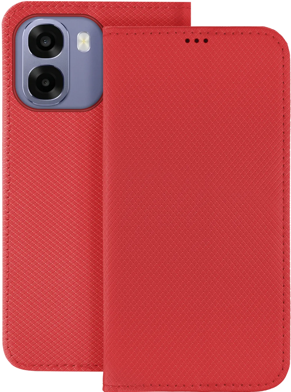 Smart Magnet case for Oppo A6 4G / A6 5G / A6X 4G / A6X 5G / A6S 4G / A6S 5G Global red