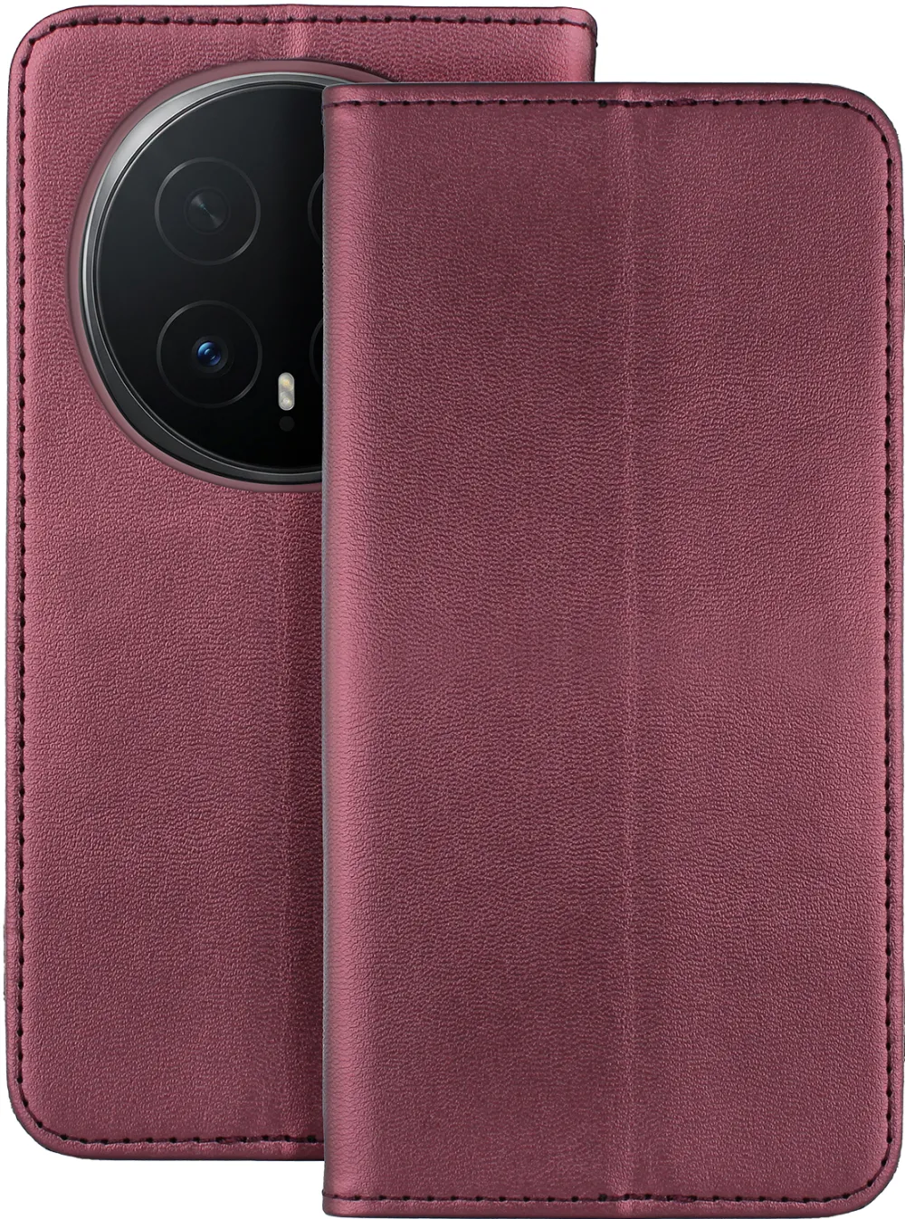 Smart Magnetic case for Honor Magic 8 Pro burgundy