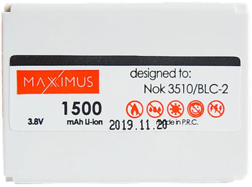 BAT. MAXXIMUS NOK 3510 1500 LION