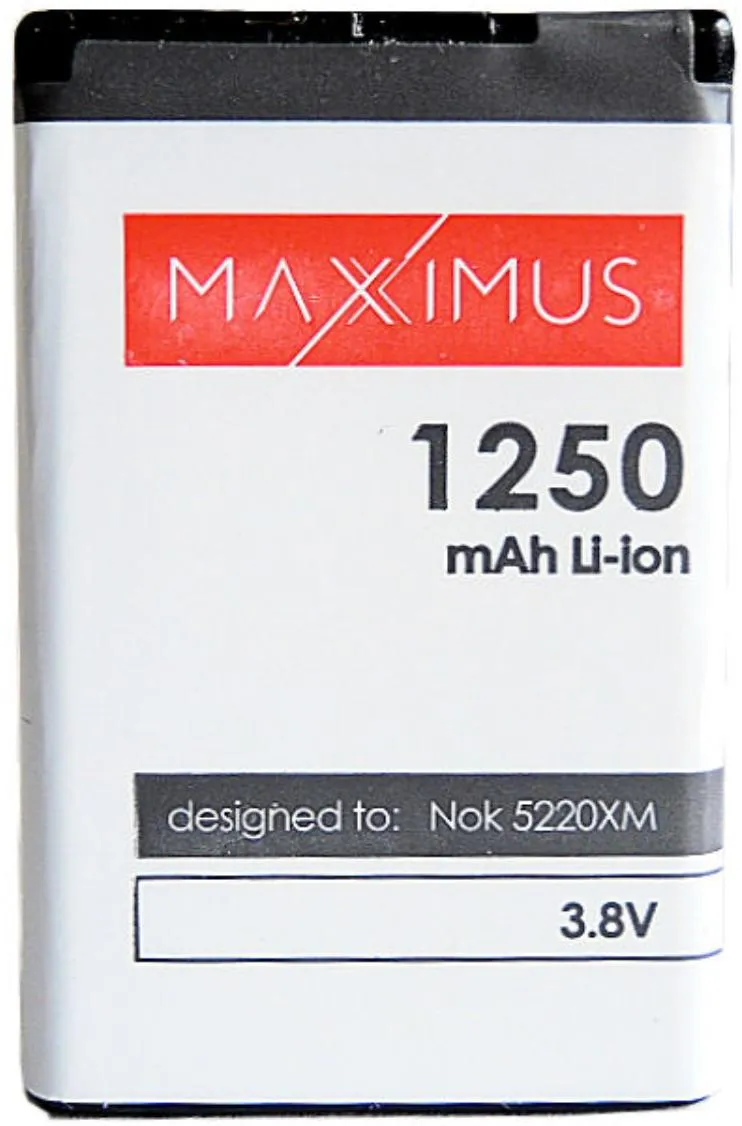 BAT. MAXXIMUS NOK 5220XM/6303 1250 LIONc3-01/c5/c6-01