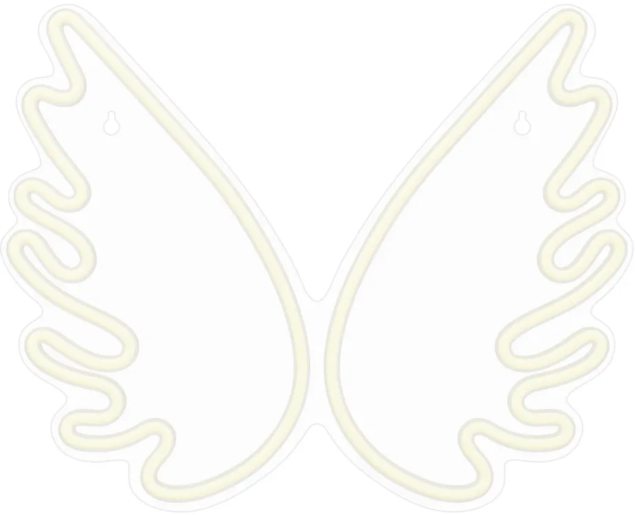 Neon PLEXI LED WINGS white FPNE09X Forever Light