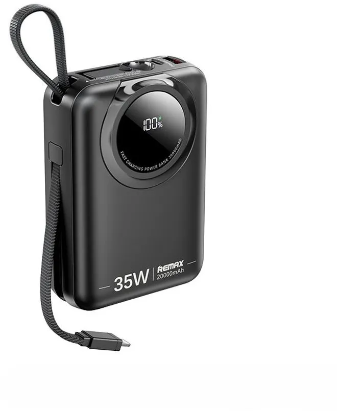 POWERBANK REMAX SCUBA SERIES 20000mAh RPP-73 35W WITH CABLES BLACK