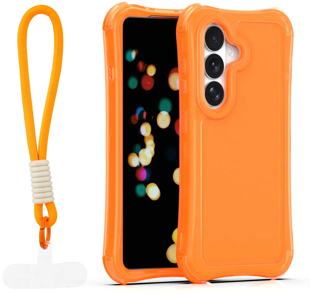 Safepop case with strap for Samsung Galaxy S26 Plus orange