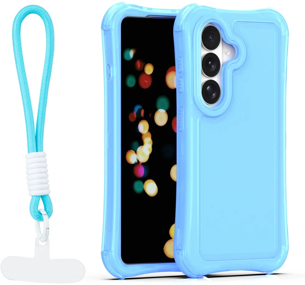 Safepop case with strap for Samsung Galaxy S26 Plus blue