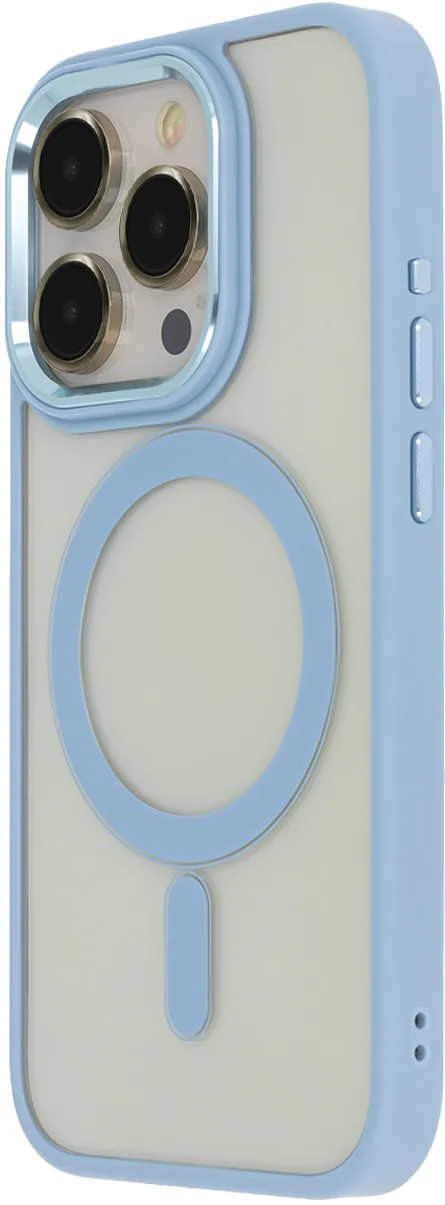 Satin Elegant Mag Case for iPhone 12 / 12 Pro 6,1" blue