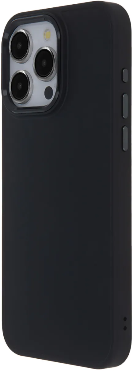 Satin Elegant Matt iPhone 16 Plus cover black
