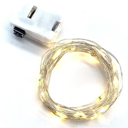 LED WIRE FOR CHRISTMAS DECORATIONS (100CM) BATTERY-POWERED