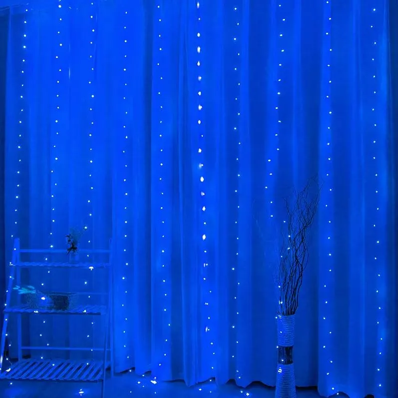 LED CURTAIN (100 LED LAMPS) 3Mx1M BLUE