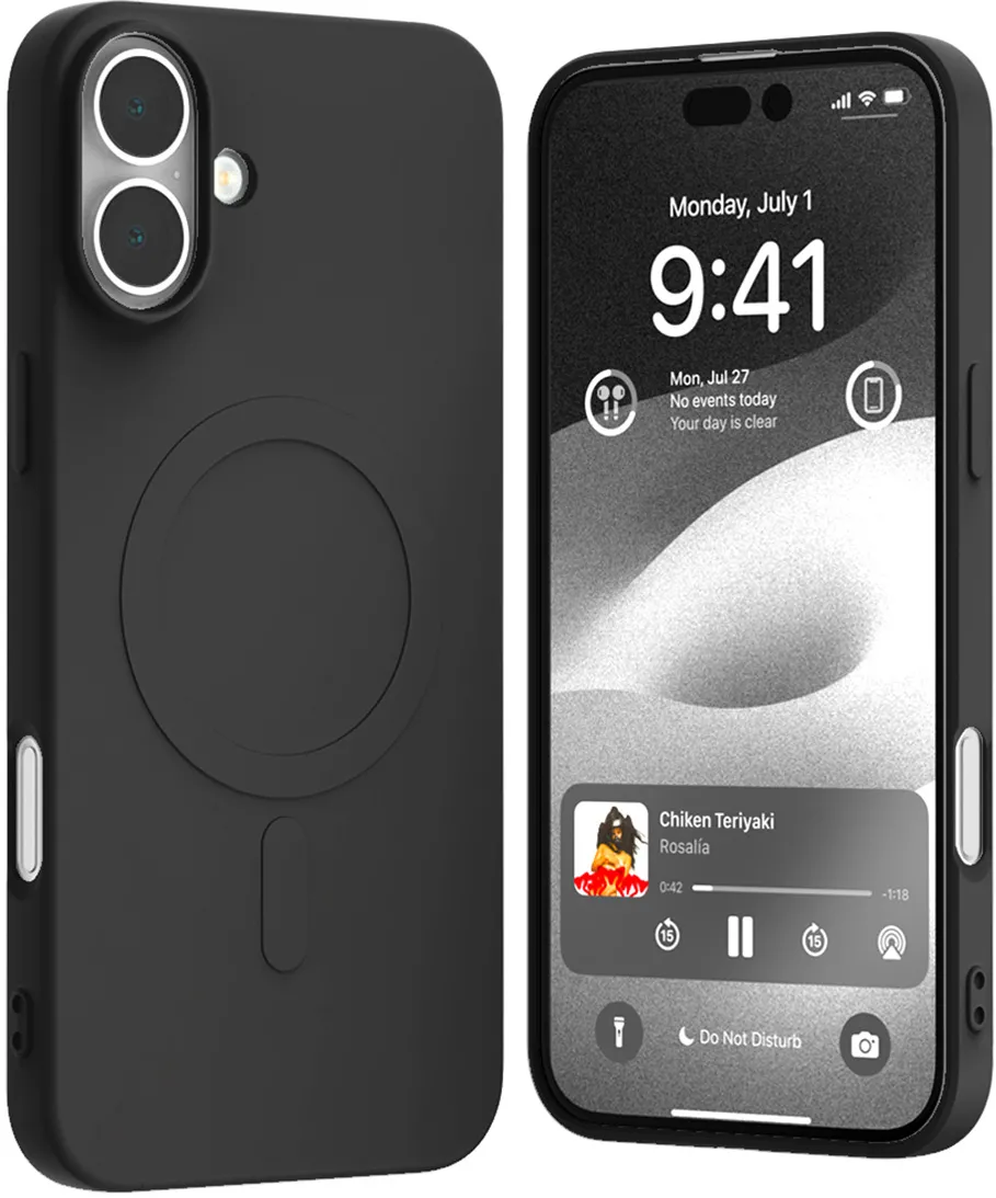 Mercury Semi-Silicon MagSafe case for iPhone 16 Plus 6,7" black