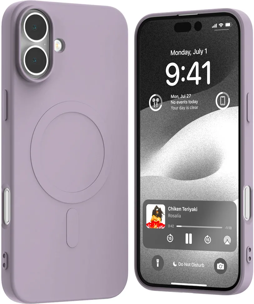 Mercury Semi-Silicon MagSafe case for iPhone 16 Plus 6,7" lilac purple