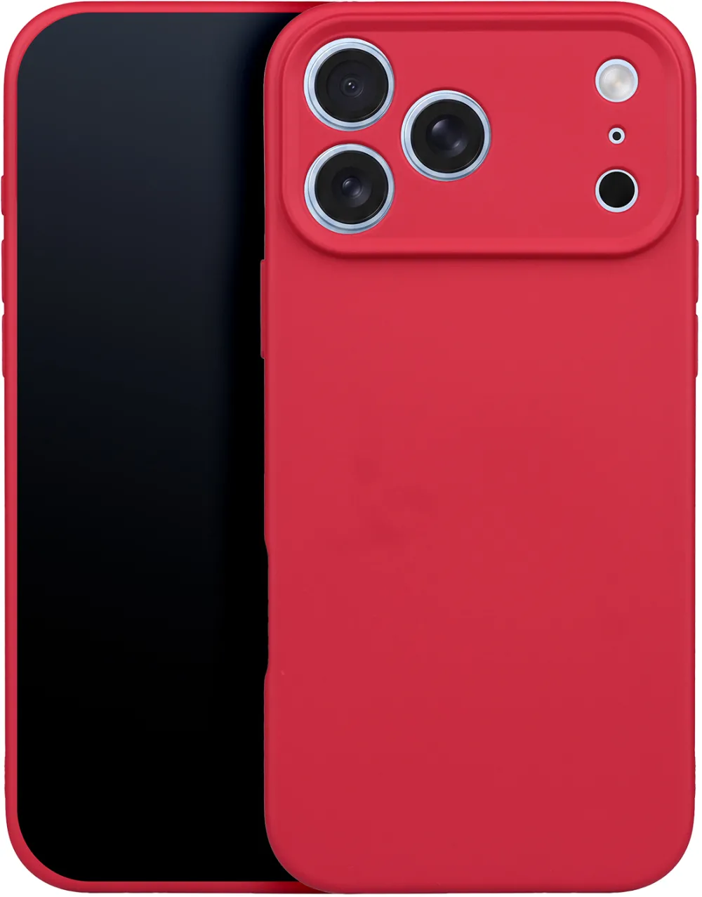 Silicon case for iPhone 17 Pro Max 6,9" / 18 Pro Max 6,9" red